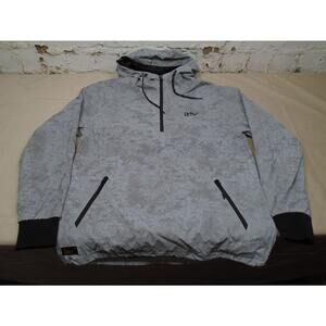 IMPERIAL MOTION Helix Reflective Hooded Half Zip Pullover Jacket Size Large